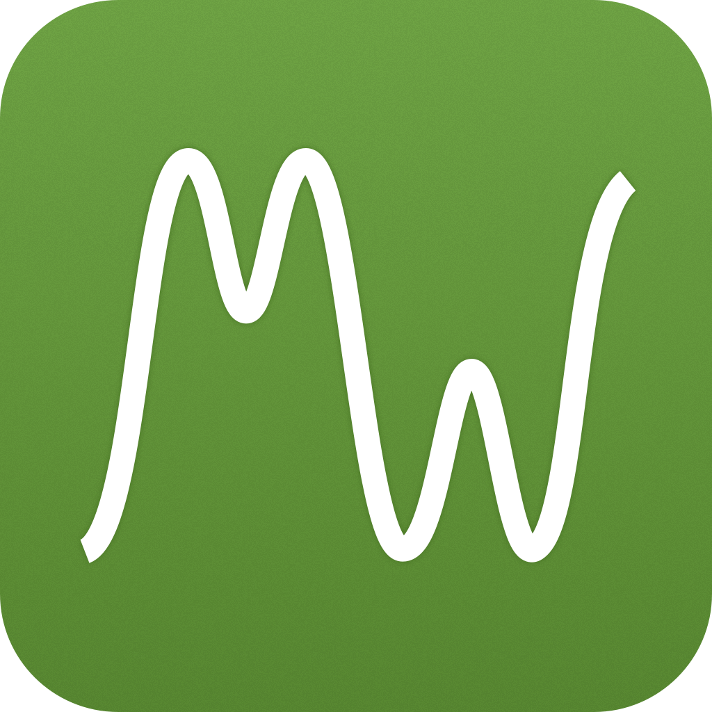 Mountain Wave Media handwritten MW logo